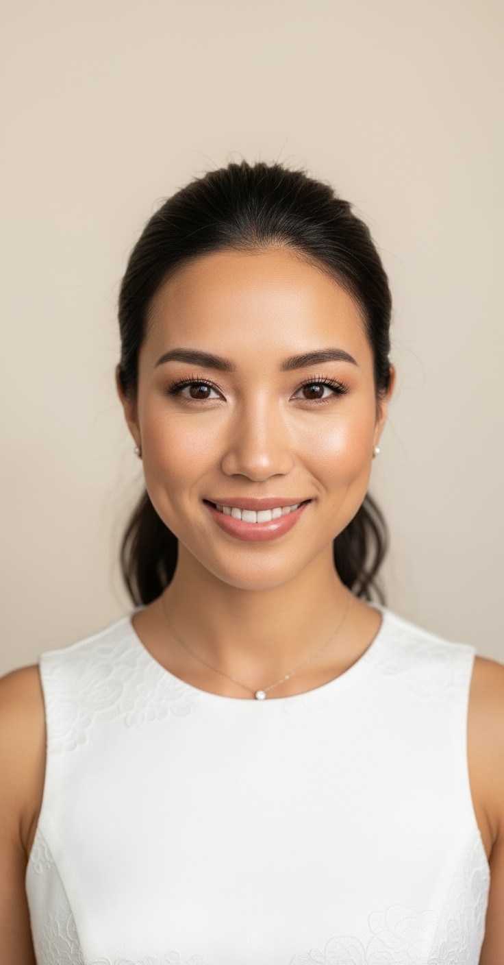 After Side Pony Updo For Wedding